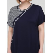 Темно-синя сукня  Romeo Life в смужку XL,2XL,3XL,5Xl 7395